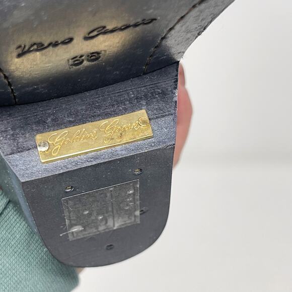 Golden Goose Womens 38 Black Wish Star Western Boot Yellow Sky Embroidery Italy - Picture 15 of 16